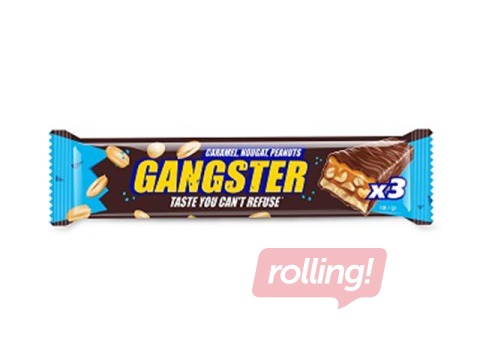 Šokolaadibatoon Mercury, Gangster, maapähklite, nugati ja karamelliga, 100g