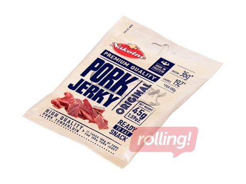 Kuivatatud, kuumsuitsutatud sealiha suupiste, Pork Jerky, 45 g