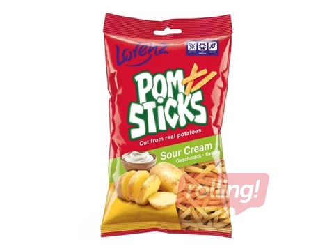 Hapukooremaitselised kartulilaastud, Lorenz Pomsticks, 100 g