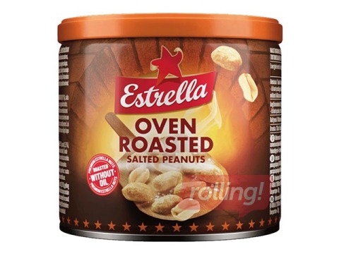 Ahjus röstitud soolatud maapähklid, Estrella, 140 g