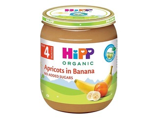 Aprikoosipüree  banaanidega Hipp BIO, 125 g, (alates 6. kuust)