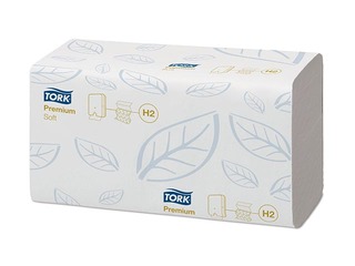 Листовые полотенца Tork Premium Soft H2, 21 пач., 2 сл.