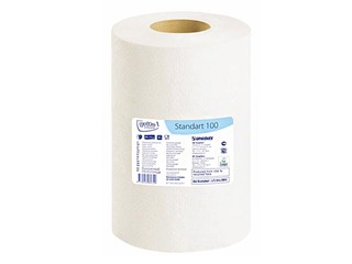 Paper towels Grite Standard 100, 12 rolls, 1 layer, unbleached