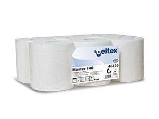 Paper towels Celtex Master 140 Ø19, 6 rolls, 2 layers, white