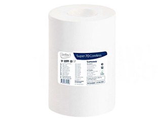 Paper towels Grite Super Coreless 70m, Ø13, 12 rolls, 2 layers, white