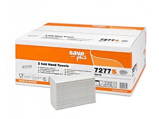 Салфетки для рук Celtex Save Plus Z2 (узкие 8 см), 25 пачек, 2 сл, белые