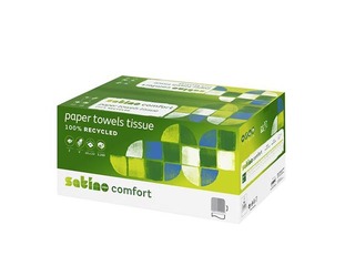 Paper towels in sheets  Wepa Comfort V-fold, H3, 20 packs, 2 layers, white