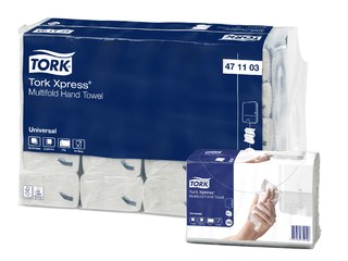 Paper towels Tork Xpress Z-fold H2, 1 pack, 190 sheets, 2 layers, white, 93330