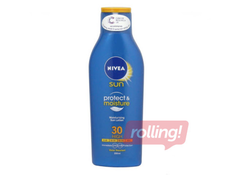 Päikesekaitsekreem SPF 30 NIVEA Sun protect & Moisture, 200 ml