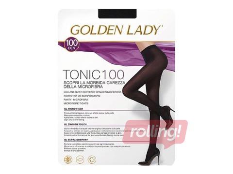 PROMO Naiste sukkpüksid, Tonic, Golden Lady, 100 den, Nero, 2 suurust