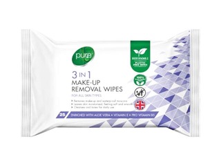 Wet Wipes 3in1 for Makeup Removal Pure, 25 pcs.