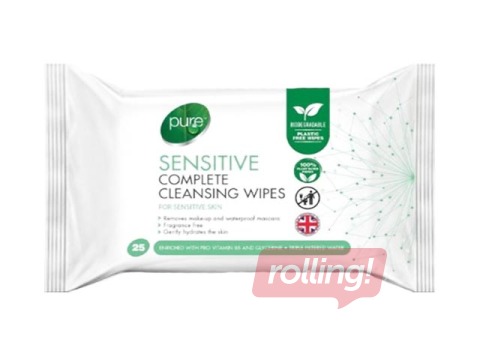 Cleansing Wet Wipes Pure Sensitive, 25 pcs.