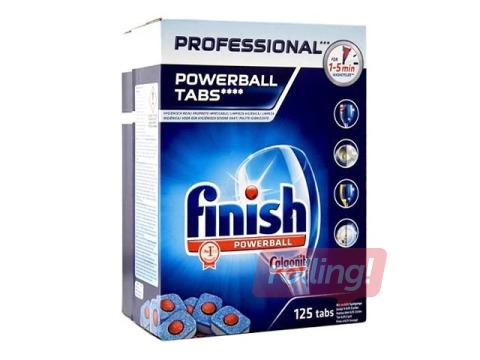 Nõudepesumasina tabletid, Finish Power Ball Professional, 125 tk.