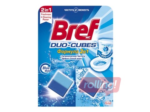 Tablets for the toilet tank Bref duo-cubes original, 2 pcs.