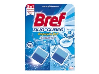 Tablets for the toilet tank Bref duo-cubes original, 2 pcs.