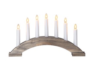 Candlestick Bea, 7 bulbs, wooden