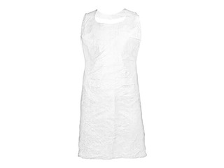 Disposable aprons, 71 x 125 cm, 20 mkr, white, 100 pcs