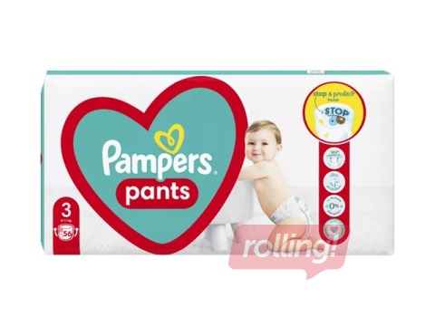 Mähkmed Pampers Maxi Pack 3 (6-11 kg) püksmähkmed, 56 tk.