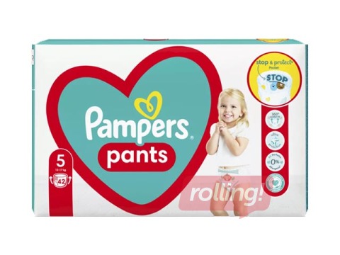 Mähkmed Pampers Maxi Pack 5 (12-17 kg) püksmähkmed, 42 tk