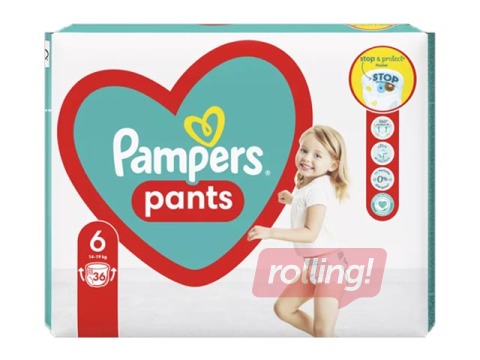 Mähkmed Pampers Maxi Pack 6 (14-19 kg) püksmähkmed, 36 tk