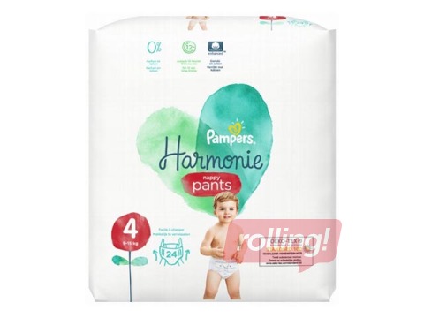 Mähkmed Pampers harmonie 4 (9-15 kg) püksmähkmed, 24 tk