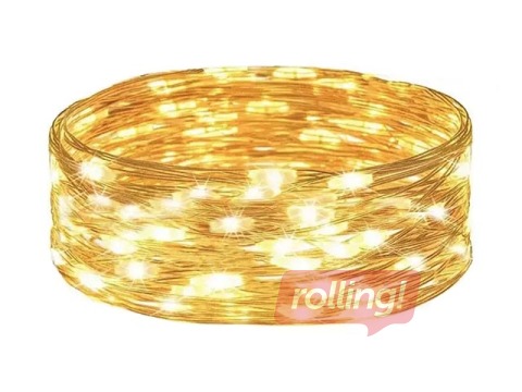 Elektrilised tuled Springos, 30 LED, soe valge, 2m