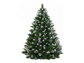 Christmas tree Springos, artificial, with pinecones, 220cm