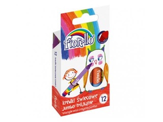 Vahakriidid Wax Crayons Fiorello Jumbo, kolmnurksed, 12 värvi