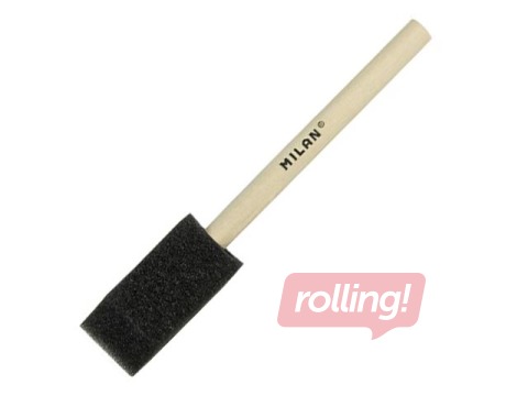 Sponge brush Milan 1321, black, 25 mm