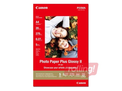 Fotopaber Canon Plus Glossy II PP-201, 275 g/m², 20 lehte