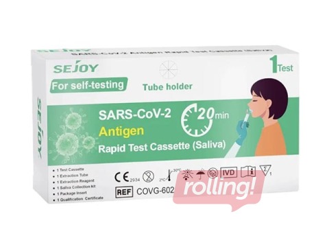 Promo COVID-19 SARS-CoV-2 antigeeni kiirtest SEJOY, sülg, 1 tk.