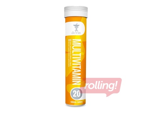 Multivitamiinid Dr. Vitt, lahustuvad tabletid, 20tk