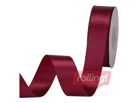 Kinkepael 25  mm/ 25 m, satiin, WineRed