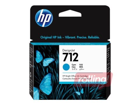 HP 712 29-ml Cyan DesignJet Ink Cartridge