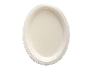 Sugar fiber plates, 26x20 cm, 50 pcs., white