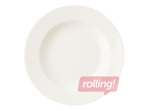 Plate Banquet, porcelain, ø23cm, white