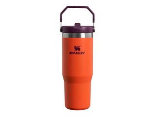 Termokruus koos õhutusõõriku Stanley, The IceFlow Flip Straw Tumbler, oranž, 0.89l