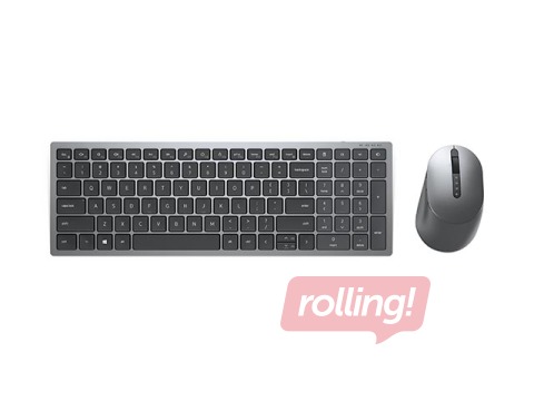 Dell Keyboard and Mouse KM7120W Wireless, 2.4 GHz, Bluetooth 5.0, ENG, Titan Gray 