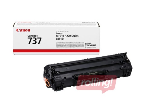 Toner cartridge Canon 737, black, (2400 pgs)