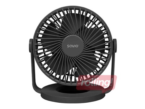 Lauaventilaator akuga Savio USB Desk Fan AD-01, must