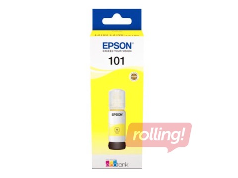  Epson EcoTank 101 kollane tindipudel, 70ml (6000 lk.)