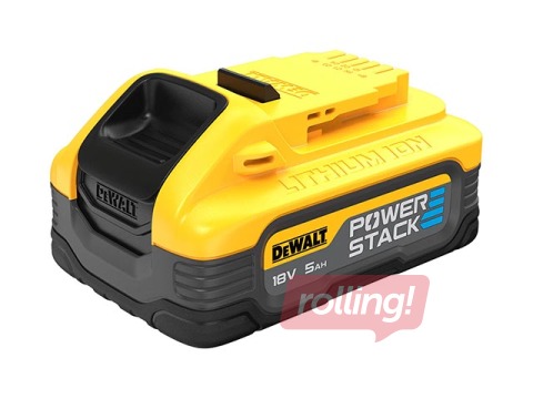 Accumulator DeWALT, 18V, 5Ah, Li-Ion, powerstack