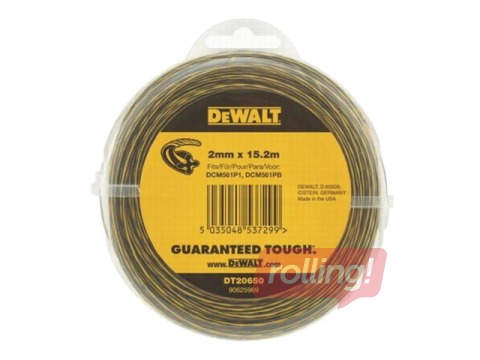 Trimmer replacement line DeWALT, 2mm x 15.2m