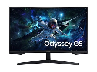 Monitor Samsung Odyssey G5 G55C, 32'', QHD, LED VA, HDMI, DisplayPort, curved, black