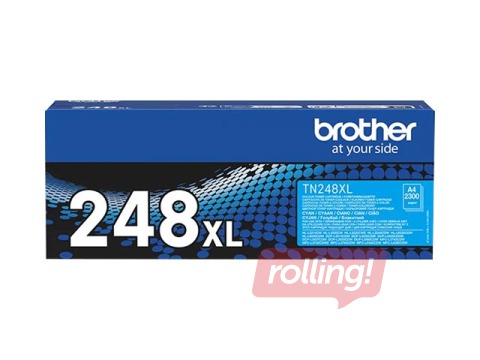 Tonera kasete Brother TN-248XLC, ciānzila (2300 lpp)