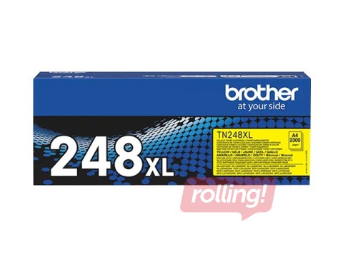 Tonera kasete Brother TN-248XLY, dzeltena (2300 lpp)