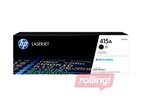 HP 415A Black LaserJet Toner Cartridge, 2400 pgs