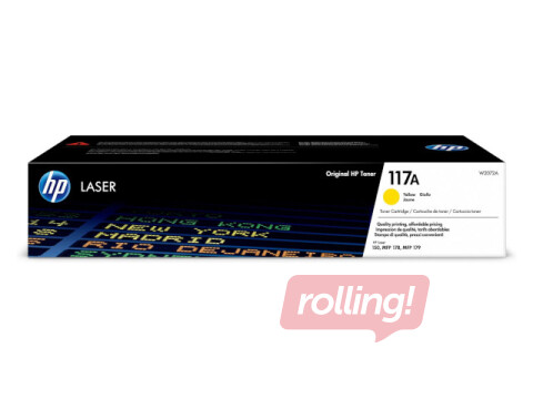 HP 117A Yellow Original Laser Toner Cartridge (700 pgs)